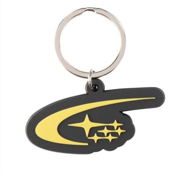 Subaru Motorsports USA Swoosh Key Ring