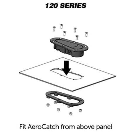 Aerocatch Performance Panel Fastener - Above Panel Non-Locking