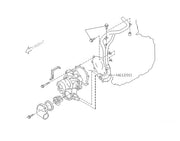 Genuine Subaru Water Pump Coolant Hose #807612011