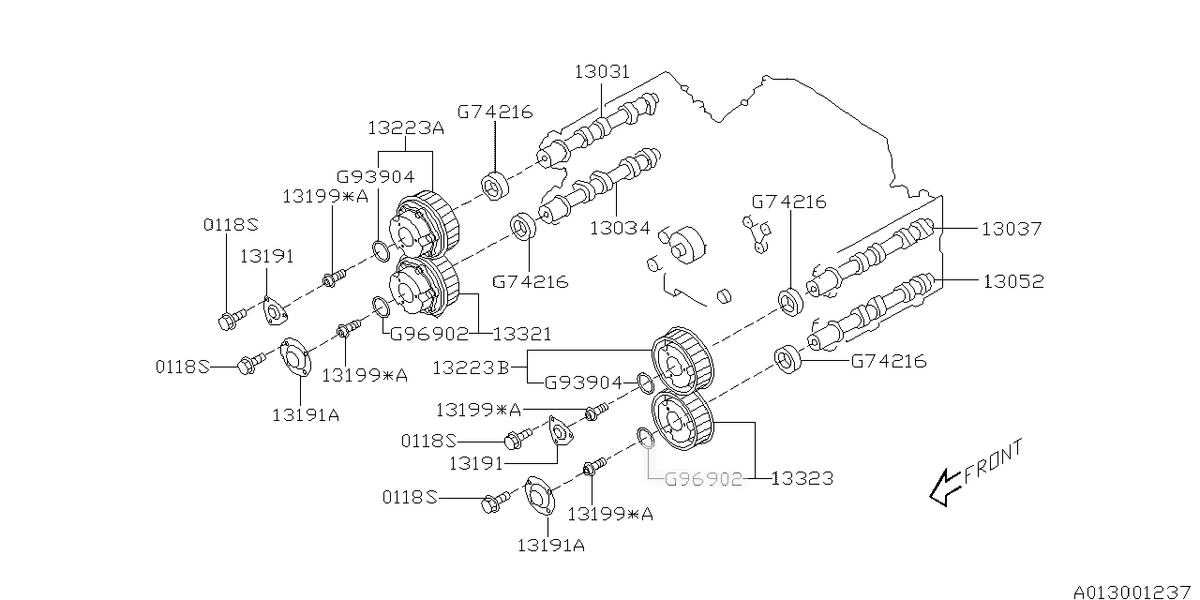 Genuine Subaru AVCS Exhaust Cam Cover O'Ring #806969020 – Boxer ...