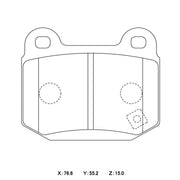 Winmax WMP330 Rear Brake Pads 01-17 Brembo STI