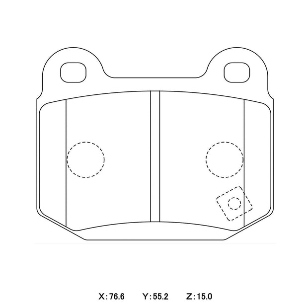 Winmax WMP330 Rear Brake Pads 01-17 Brembo STI