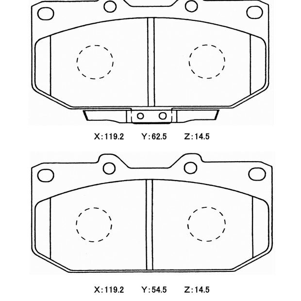 Winmax WMP351 Front Brake Pads 99-07 WRX