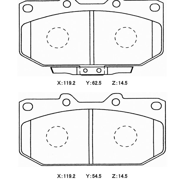 Winmax WMP351 Front Brake Pads 99-07 WRX