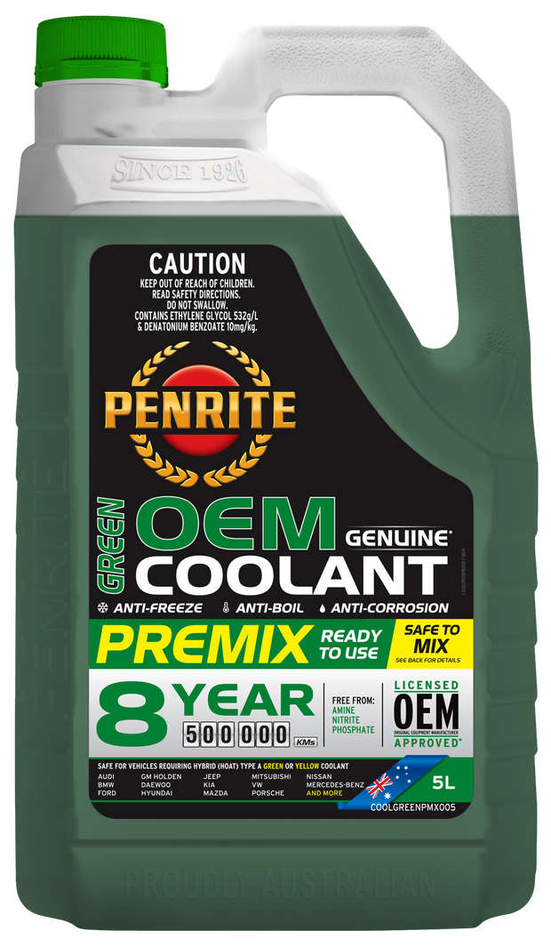 Penrite Green OEM Coolant Pre Mix 5L
