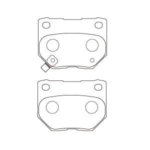 Bendix DB1220SRT Rear Brake Pads 99-07 WRX