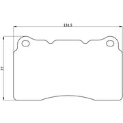 Endless Front Brake Pad PC Brembo STI