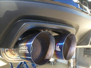 Invidia Q300 Cat Back Exhaust Straight Cut Titanium Tips 11-21 WRX/STI