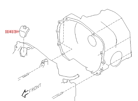 Genuine Subaru Timing Hole Plug #11413AA033