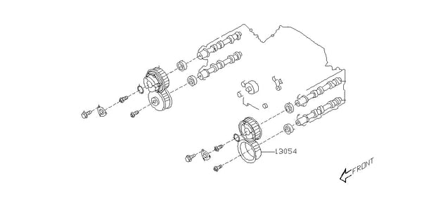 Genuine Subaru LH Exhaust Camshaft Pulley #13054AA033