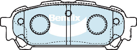 Bendix DB1672SRT Rear Brake Pads 00-07 Impreza 03-08 Forester 03-09 Liberty