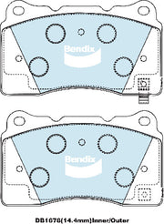 Bendix General DB1678GCT Front Brake Pads 01+ Brembo STI