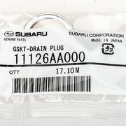 Genuine Subaru Engine Sump Plug Gasket #11126AA000