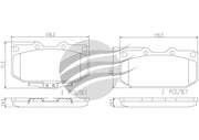 Brembo DB1170 Front Brake Pads 99-00 STI 99-07 WRX 03-07 Forester XT