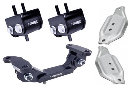 Torque Solution Engine/Transmission Mount Kit W/ Mount Plates: WRX 02-14/STI 02+