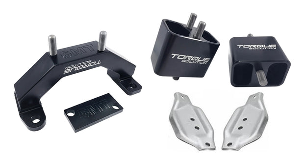 Torque Solution Solid Billet Engine & Transmission Mounts W/ Mount Plates WRX 01-2014/STI 01-20