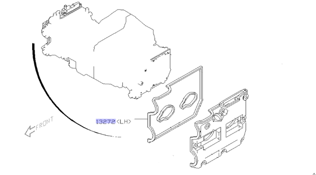 Genuine Subaru Valve Cover Gasket LH #13272AA094