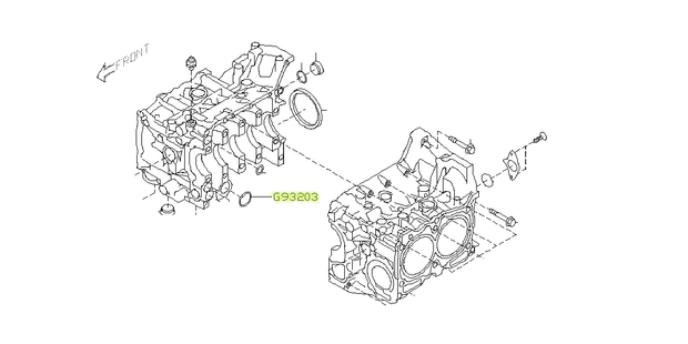 Genuine Subaru Crankcase O Ring #806932030