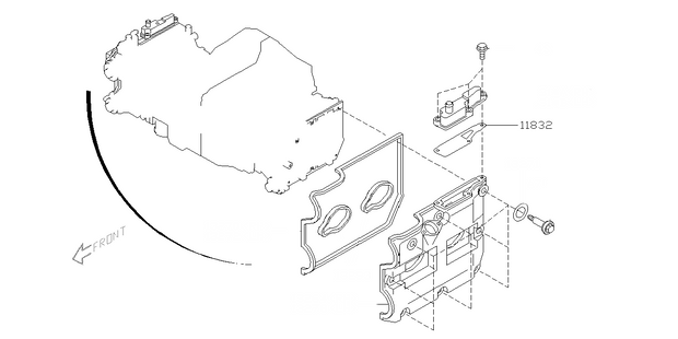 Genuine Subaru Valve Cover Oil Separator Gasket #11832AA031