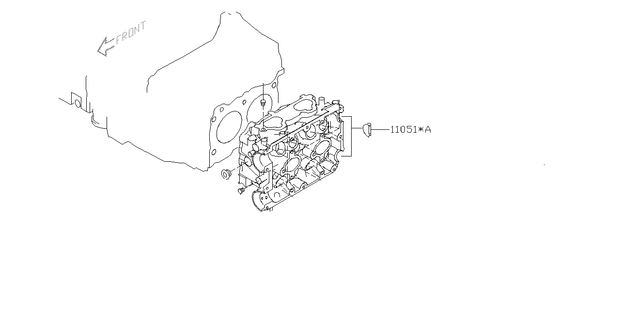 Genuine Subaru Half Moon Head Plug #11051AA070