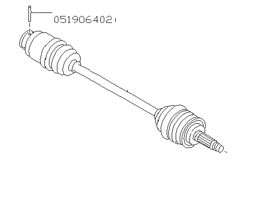 Genuine Subaru Driveshaft Pin #051906402