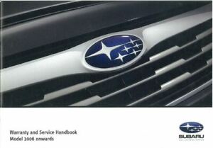 Genuine Subaru Service Booklet MY06-09